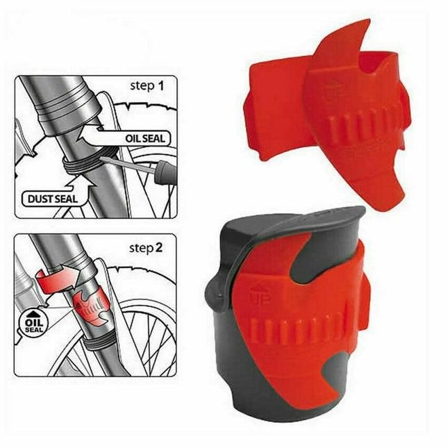 Motorcycle Fork Suspension Seal Saver / Cleaner 45 - 55mm Red