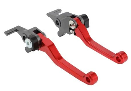 Red Front & Rear Brake Lever Surron Ultra Bee Left & Right Foldable