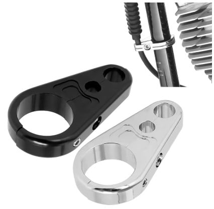 Cable Hose Clamp Black Each Harley Davidson