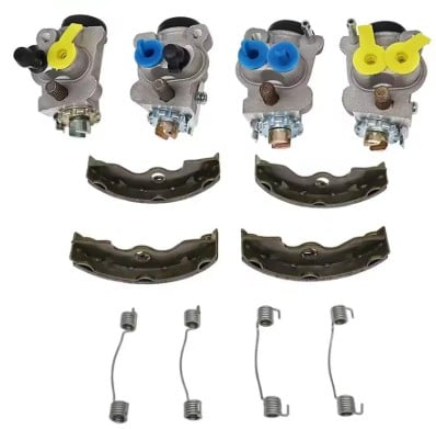 Front Wheel Brake Cylinder Shoe Rebuild Kit 88-00 Honda Fourtrax Foreman Trx 300 400 Fw 4X4