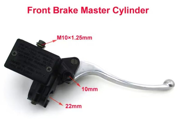 Front Brake Master Cylinder Lever 70-87 Honda Cb Cm Cmx Cx Ft Gl Kawasaki Kz 15.8mm Double Disc