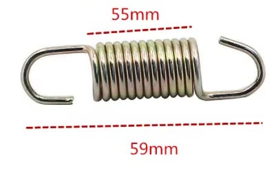 Rear Brake Pedal Return Spring 59mm Pack Of 5 Honda Kawasaki Yamaha Suzuki Stainless Steel