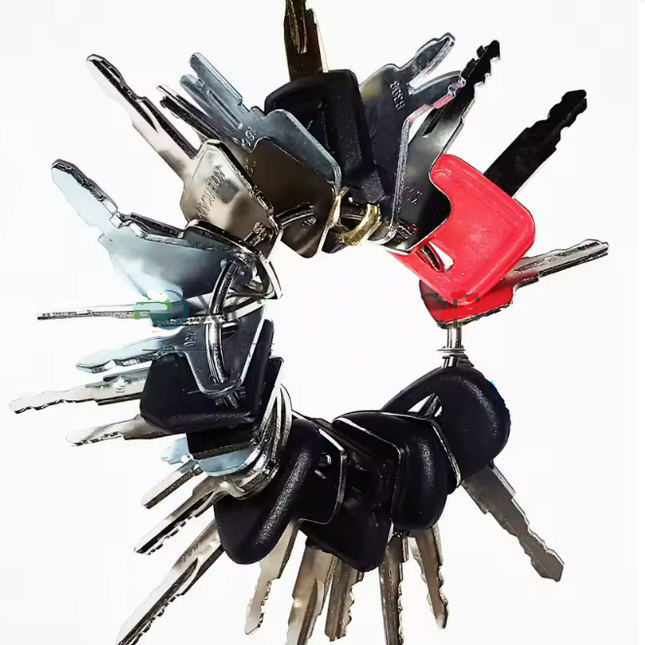 Equipment Ignition Key Set 23pcs For Cat Komatsu John Deere Case Jcb Excavators Dozers Forklifts