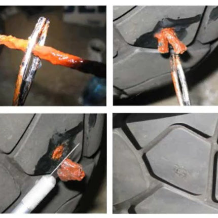 Tyre Repair Strings Tubeless Rubber 6mm x 200mm 30 Pcs