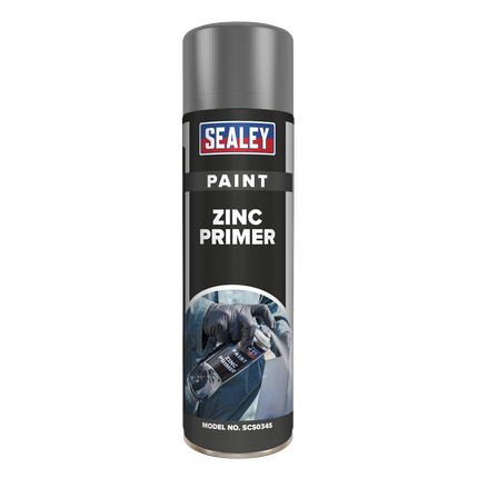 Grey Zinc Primer Spray Paint Acrylic Anti Rust SCS034S 500ml