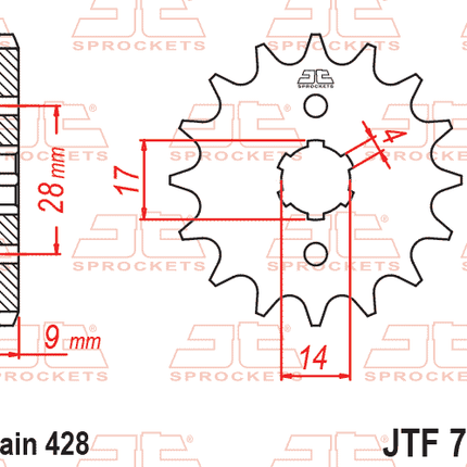 Front Sprocket Aprillia, Jt JTF712.13