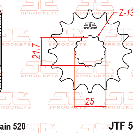 Front Sprocket JTF565.16 Jt SF565-16