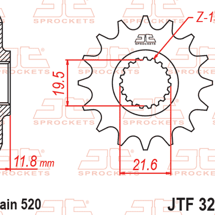 Front Sprocket JTF3222.11 Jt