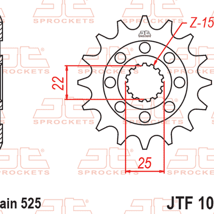 Front Sprocket JTF1025.15