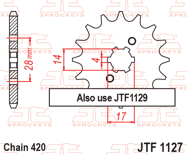 Front Sprocket JTF1127.15