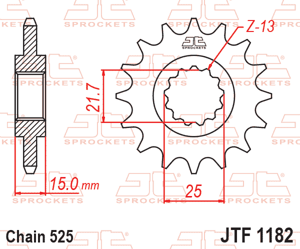 Front Sprocket JTF1182.13