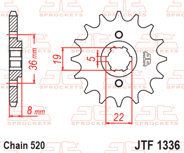Front Sprocket JTF1336.12 520