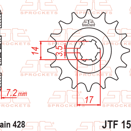 Front Sprocket JTF1501.14 Jt