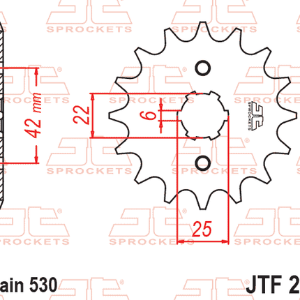 Front Sprocket JTF278.16 Jt, Honda Road