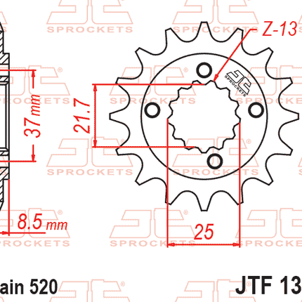 Front Sprocket JTF1309.14 Jt Old No SF450-14.JT
