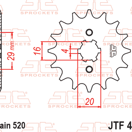 Front Sprocket JTF422.12 Jt JTF421/422 SF422-12