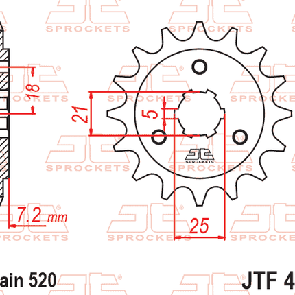 Front Sprocket JTF437.15 Jt JTF43715