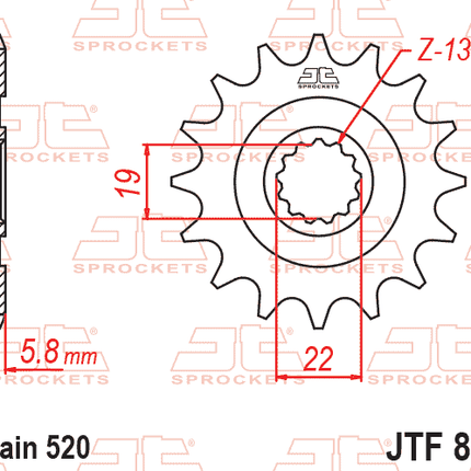 Front Sprocket JTF825.13 Jt