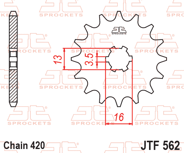 Front Sprocket JTF562.10 Jt
