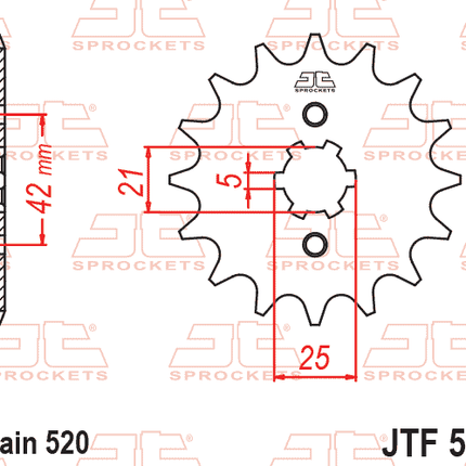 Front Sprocket JTF569.14 Jt JF569.14