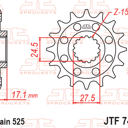 Front Sprocket JTF749.16RB Jt