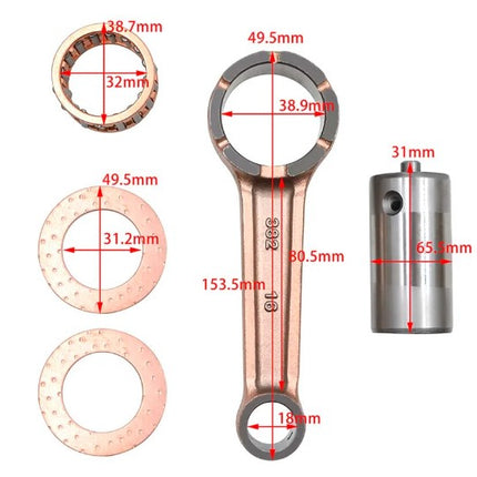Connecting Rod Kit, Suzuki GN250 1985-2001 E TU250 X DR250S GZ250, FITMENT: For Suzuki 12161-38201 For Suzuki 12161-38200
