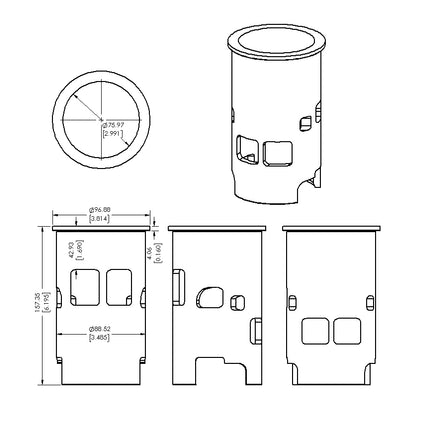 Cylinder Sleeve 76-77 Suzuki RM 370 77mm Vintco SLS04A
