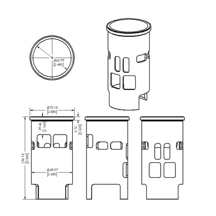 Cylinder Sleeve 73-75 Penton 175 63.5mm Vintco SLT03A