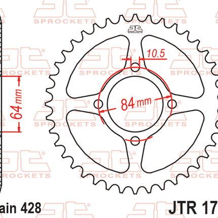 Rear Sprocket Steel JTR1796.49