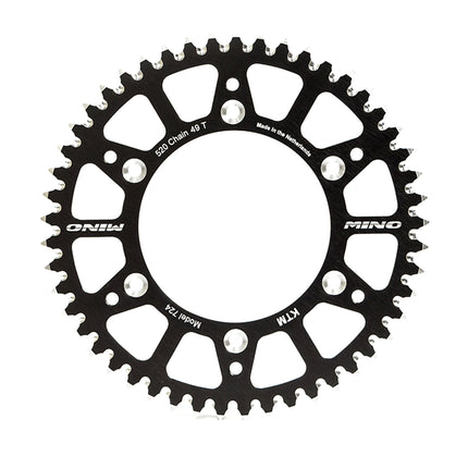 Mino Rear Sprocket Alloy Black 210, 25-554.520.41