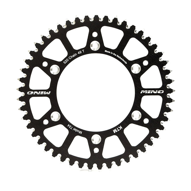 Mino Rear Sprocket Alloy Black 210, 25-554.520.41
