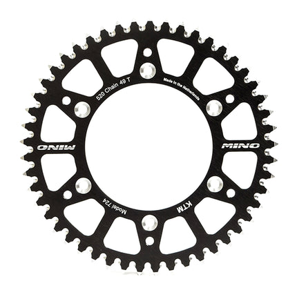 Mino Rear Sprocket Alloy Black 251, 25-850.520.38