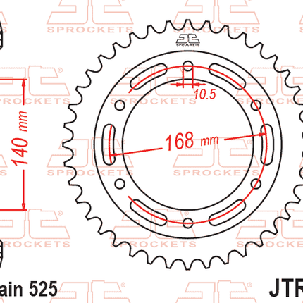 Rear Sprocket JTR3.42 Jt 525
