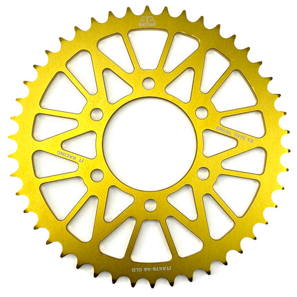 REAR SPROCKET JTA478.46GLD ALLOY, CHAIN 520 (7075-T6 Aluminium)