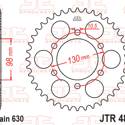 Rear Sprocket JTR483.33 Jt