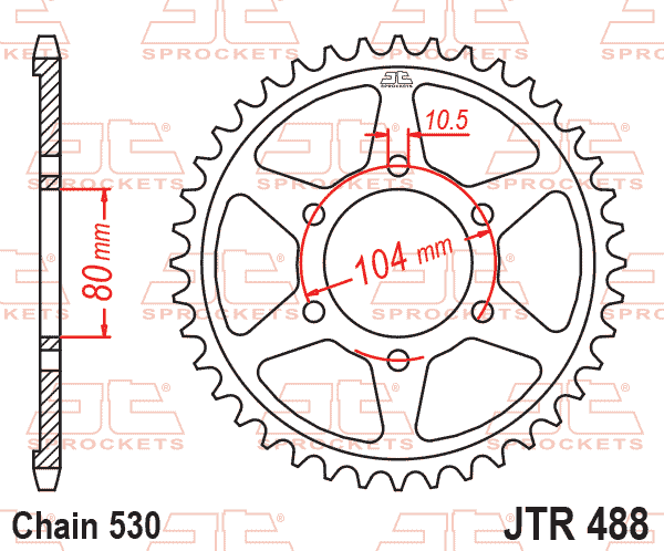 Rear Sprocket JTR488.42 Jt