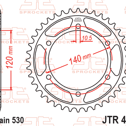 Rear Sprocket JTR499.43 Jt