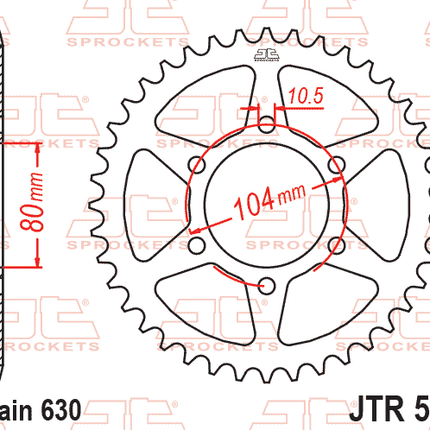 Rear Sprocket JTR501.41 Jt