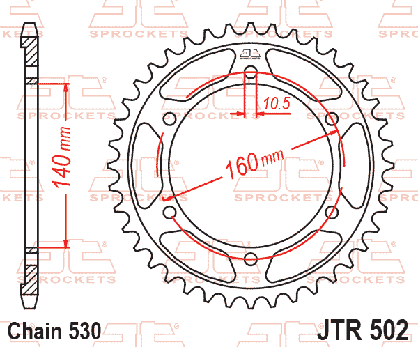 Rear Sprocket JTR502.49 Jt