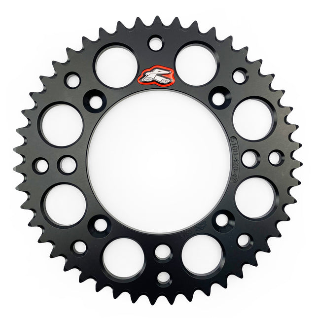 Rear Sprocket Black Alloy Renthal 47T, 2025 Gasgas/husqvarna/ktm, Ultralite 518U-420-47GPBK