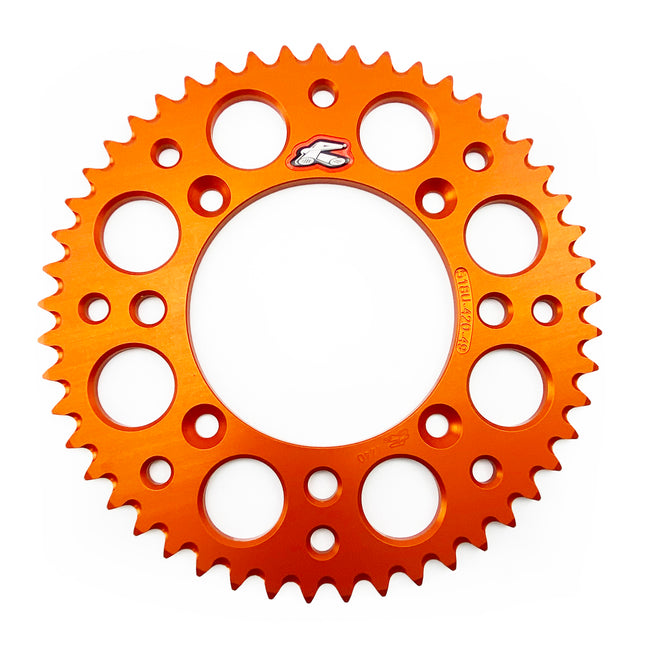 Rear Sprocket Orange Alloy Renthal 49T, 2025 Gasgas/husqvarna/ktm, Ultralite 518U-420-49GPOR
