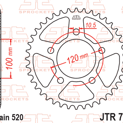 Rear Sprocket JTR703.43 Jt