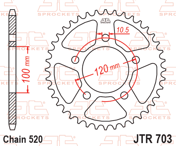 Rear Sprocket JTR703.47 Jt