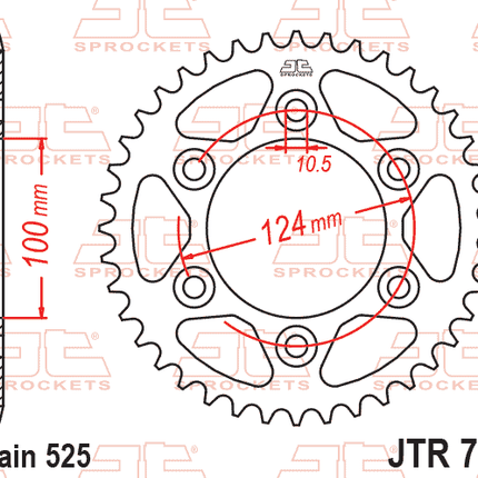 Rear Sprocket JTR745.38 Jt
