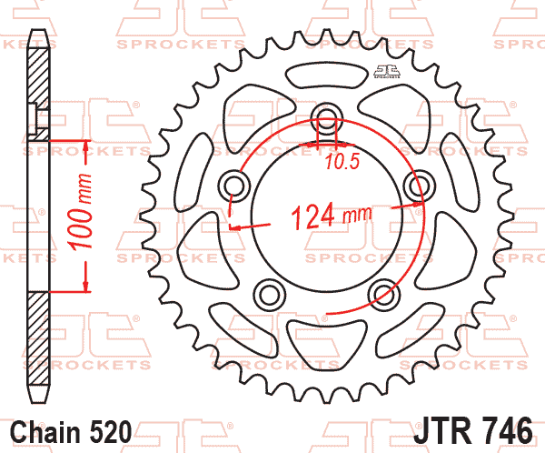 Rear Sprocket JTR746.43 Jt