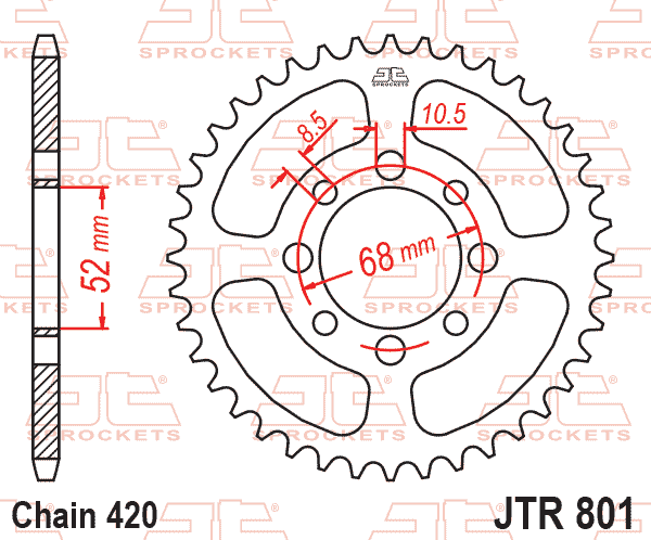 Rear Sprocket JTR801.47 Jt 420