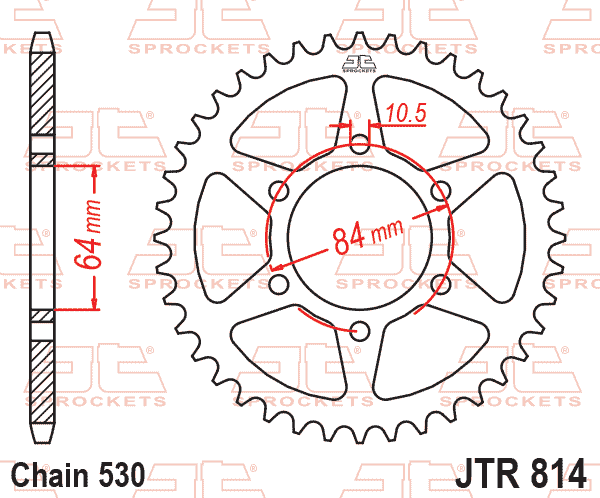 Rear Sprocket JTR814.40 Jt