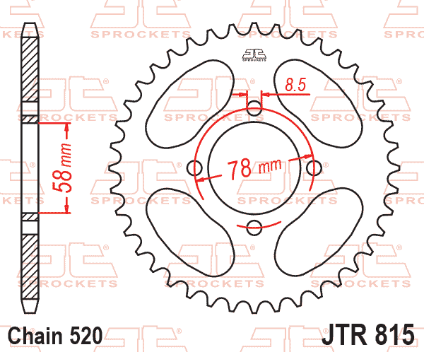 Rear Sprocket JTR815.35 Steel
