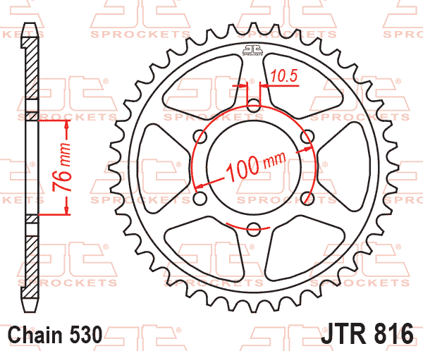 Rear Sprocket JTR816.42 Jt