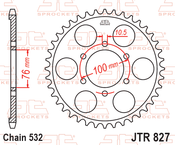 Rear Sprocket JTR827.42 Jt